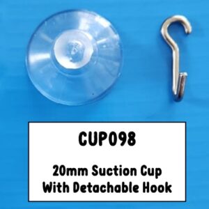 20mm Suction Cup with Detachable Hook