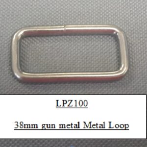 38mm Gun Metal Metal Loop