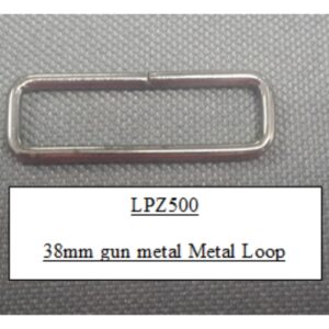 38mm Gun Metal Metal Loop