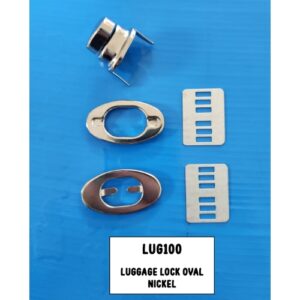 Luggage Lock Oval Nickle