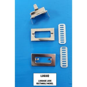 Luggage Lock Rectangle Nickle