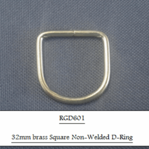 32mm Brass Square Non-Welded D-Ring