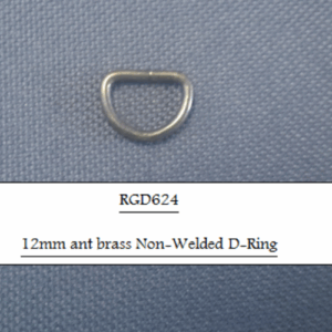 12mm Ant Brass Non-Welded D-Ring