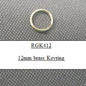 12mm Brass Keyring
