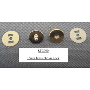 16mm Brass Clip-In Lock