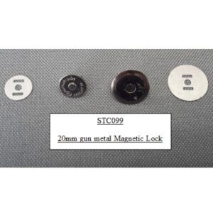 20mm Gun Metal Magnetic Lock